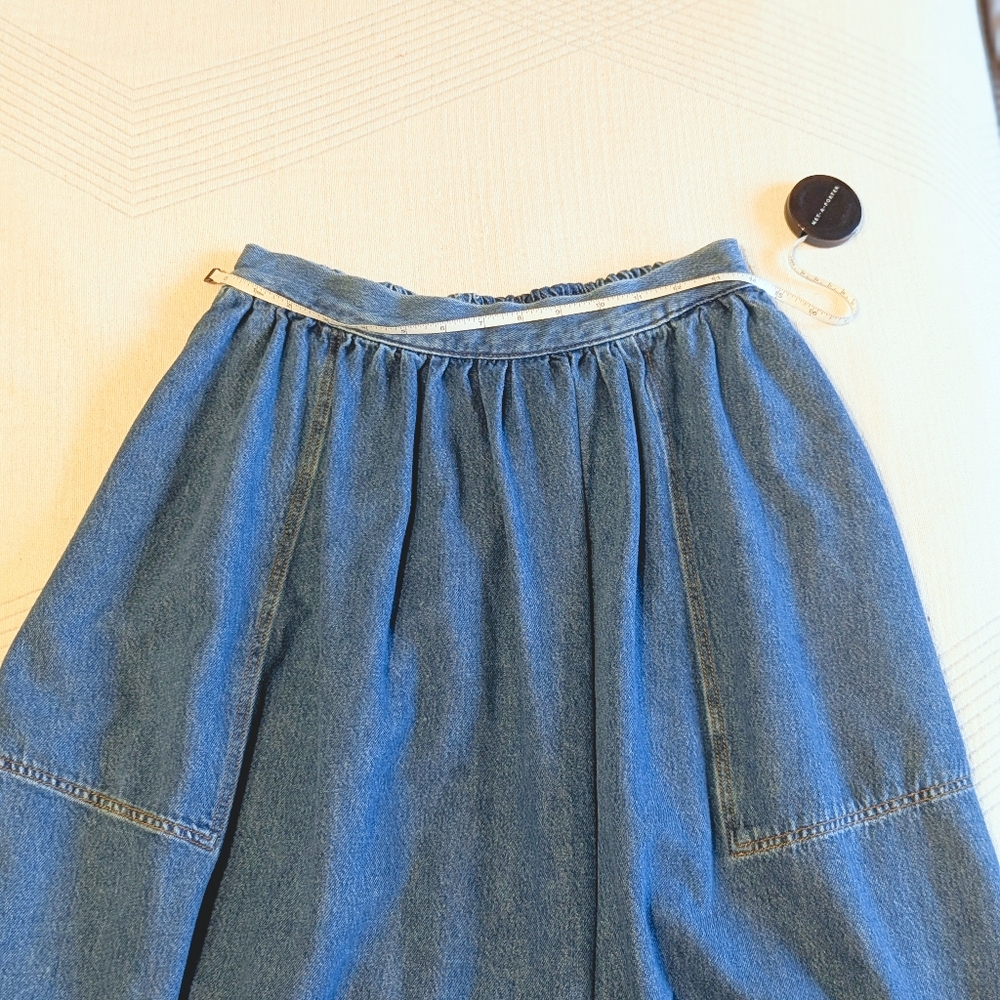 COS Elasticized Denim Midi Skirt - 6 - NWOT - Picture 3 of 6